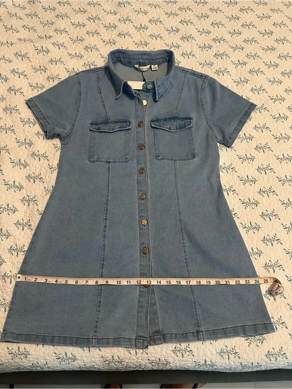 Structured super cute & stretchy denim dress